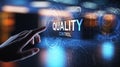 Quality control assurance standards business technology concept Royalty Free Stock Photo