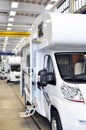 Quality control of finished assembly of motorhomes / camper vans Royalty Free Stock Photo