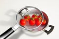 Quality control HACCP food safety Hazard Analyses and Critical Control Points - concept image with bunch of cherry tomatoes seen Royalty Free Stock Photo