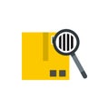 Quality control icon, flat style