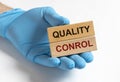 Quality control inscription. System of safety of products