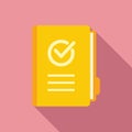 Quality folder icon flat vector. Document file