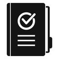 Quality folder icon simple vector. Document file