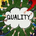 Quality Grade Level Guarantee Value Status Concept Royalty Free Stock Photo