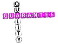Quality Guarantee Crossword Royalty Free Stock Photo