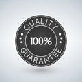 100 Quality guarantee sticker or label, illustration