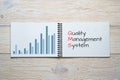 Quality management system bar chart Royalty Free Stock Photo