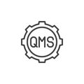 Quality Management System line icon