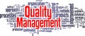 Quality Management Tag Cloud Royalty Free Stock Photo