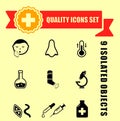 Quality medical illness icons