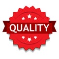 Quality seal red Royalty Free Stock Photo