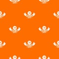 Quality shop pattern vector orange