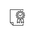 Quality Standards line icon