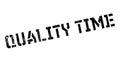 Quality Time rubber stamp