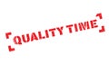 Quality Time rubber stamp