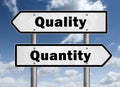 Quality versus Quantity Royalty Free Stock Photo