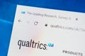 Qualtrics.com Web Site. Selective focus. Royalty Free Stock Photo