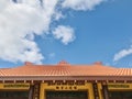 Quan Am Buddhist Monastery. Buddhist Temples with blue sky background.