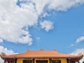 Quan Am Buddhist Monastery. Buddhist Temples under big blue sky background. Royalty Free Stock Photo