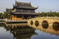 Quanfu Buddhist Temple in Zhouzhuang China Royalty Free Stock Photo