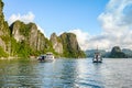 Cruise ships on Ha Long bay.