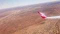 Quanta airplane in desert of Alice Springs