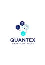 Quantex Smart Contracts logo features interconnected Royalty Free Stock Photo