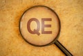 Quantitative easing magnifying glass