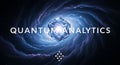 Quantum Analytics data cube in deep space nebula Royalty Free Stock Photo