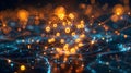 Quantum Complexity: A Symphony of Particles. Concept Quantum Computing, Particle Physics, Complex