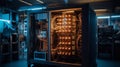 Quantum Computer in a High Tech Lab Royalty Free Stock Photo