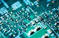 Quantum Computer Micro Curcuit Board Components Abstract Art Royalty Free Stock Photo