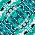 Quantum Computer Micro Curcuit Board Components Abstract Art Royalty Free Stock Photo