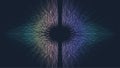 Quantum computer technology banner design template concept. Deep learning artificial intelligence. Big data algorithms Royalty Free Stock Photo