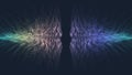 Quantum computer technology banner design template concept. Deep learning artificial intelligence. Big data algorithms Royalty Free Stock Photo