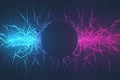 Quantum computer technology concept. Deep learning artificial intelligence. Big data algorithms visualization for Royalty Free Stock Photo