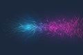 Quantum computer technology concept. Deep learning artificial intelligence. Big data algorithms visualization for Royalty Free Stock Photo