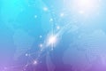 Quantum computer technology concept. Deep learning artificial intelligence. Big data algorithms visualization for Royalty Free Stock Photo