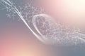 Quantum computer technology concept. Deep learning artificial intelligence. Big data algorithms visualization for Royalty Free Stock Photo