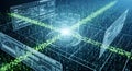 Quantum Computing and Data Visualization Royalty Free Stock Photo