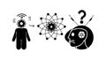 Quantum Computing and Problem Solving, Complex Thinking, vector design Generative AI Royalty Free Stock Photo