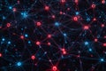 Quantum computing technology idea. Deep learning share market. Visualization of big data algorithms for business Royalty Free Stock Photo