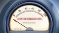 Quantum Consciousness and Exploration Meter that hits less than zero, very low level of quantum consciousness