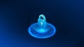 Quantum cyber security technology background digital lock inside a glowing spherical quantum system, representing advanced Royalty Free Stock Photo