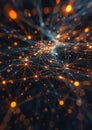 Solar sails in deep space, abstract geometric patterns ,Generative AI