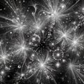 Quantum fluctuations. Flux of quantum particles Royalty Free Stock Photo