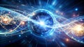 Quantum Flux: A Flowing Current of Time and Technology, Unpredictable and Dynamic Generative AI