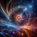 Quantum Flux A quantum flux with particles and waves in a state