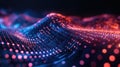 quantum holographically styled data stream warping Royalty Free Stock Photo