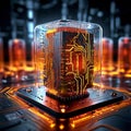 The Quantum Microchip Uses For Quantum Computer AI Generated
